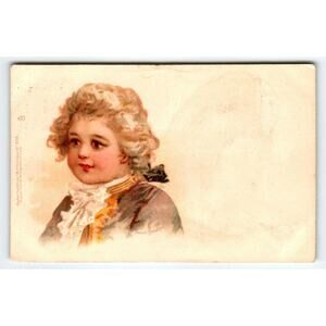 Frances Brundage Postcard Coming Men Studies Of Boys Formal Suit Child Tuck 1540